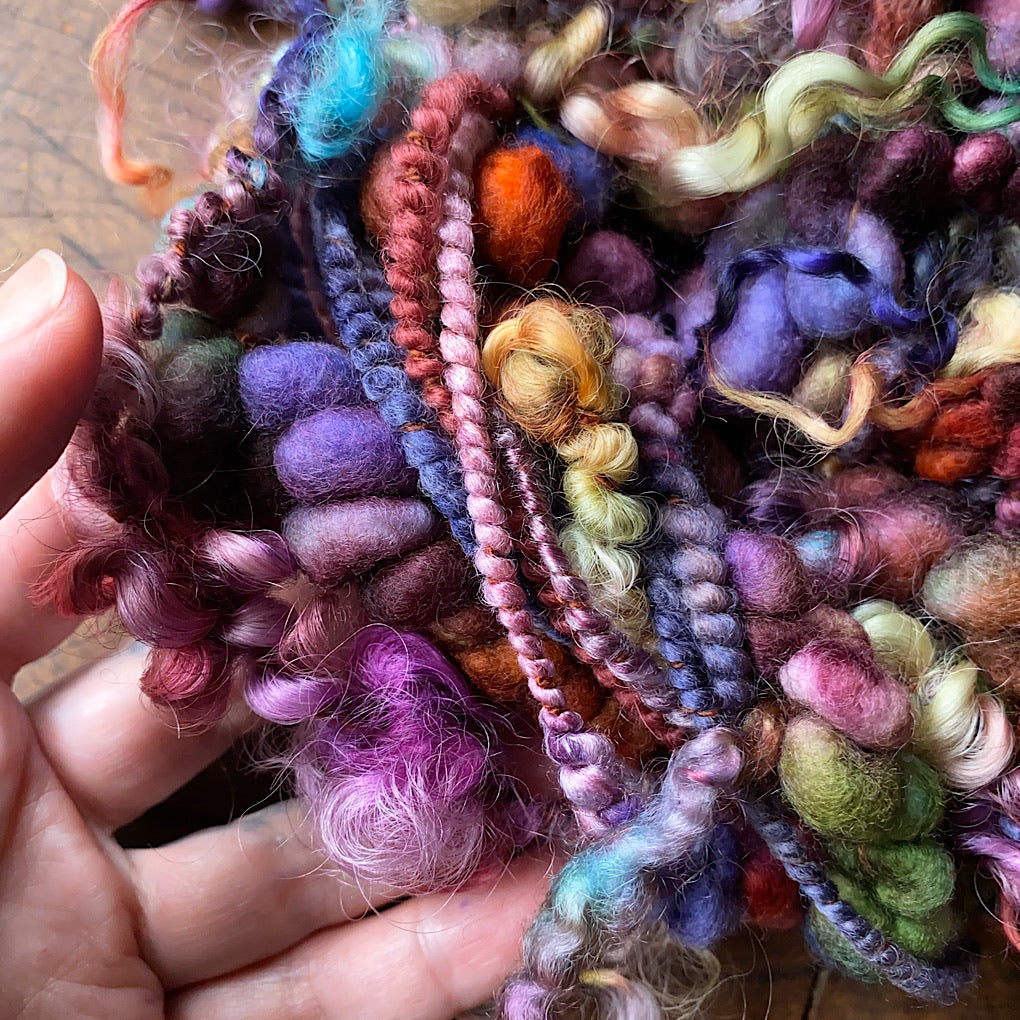 Legend of fall Luxurious one-of-a-kind art yarn