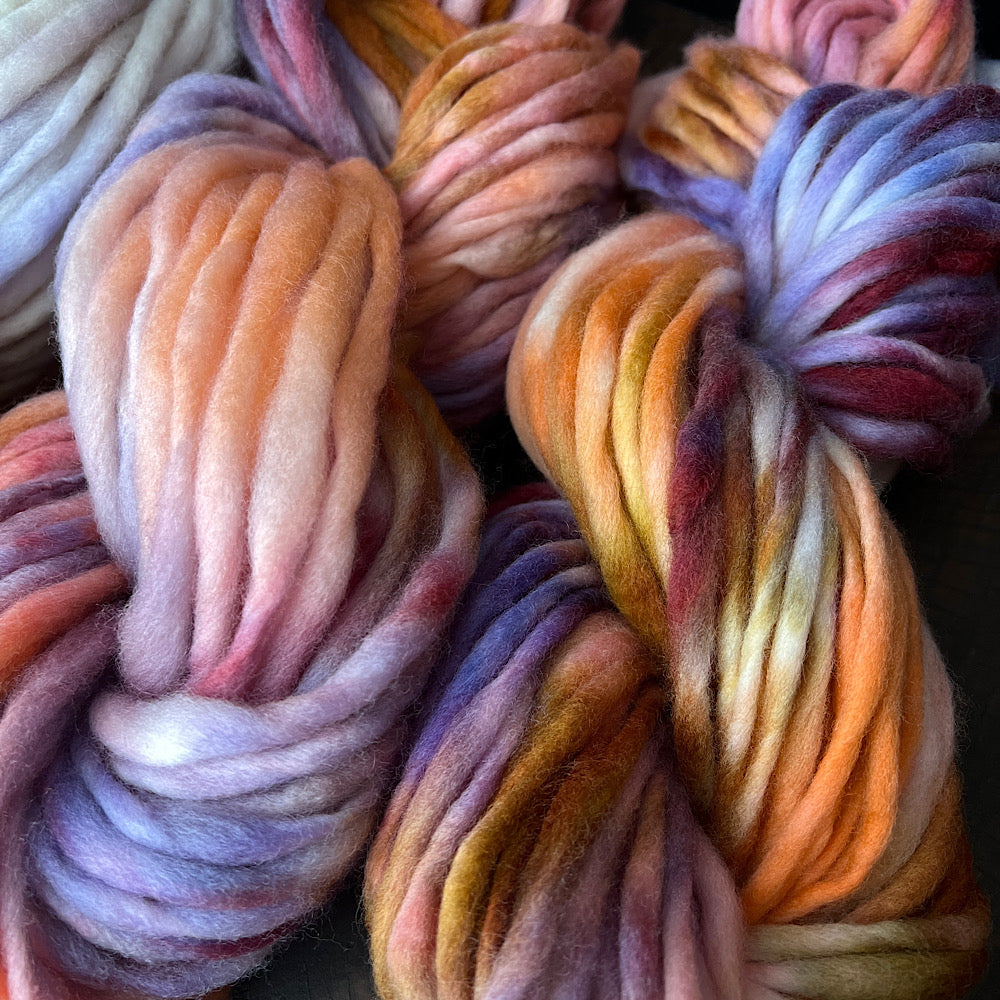 Fluffy yarn set of 3 skeins