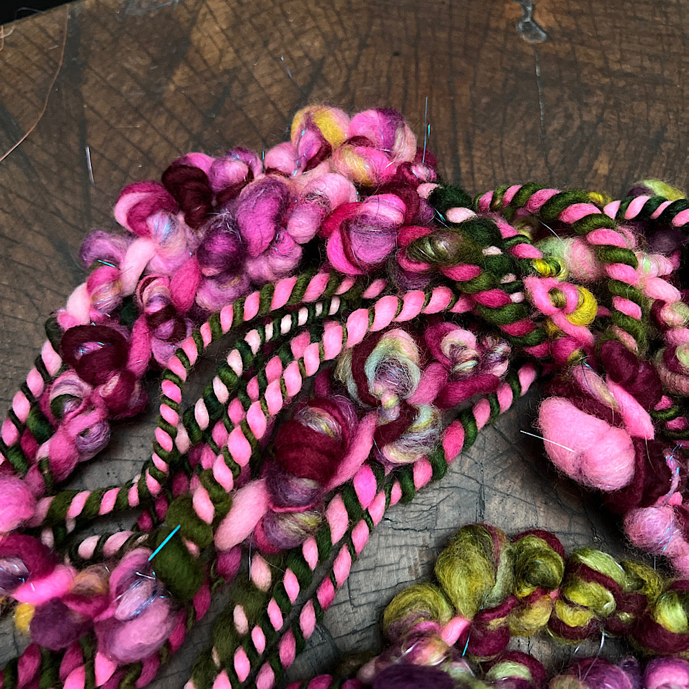 Wild roses weaving art yarn