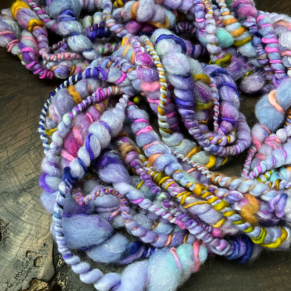 Amethyst rainbow weaving art yarn