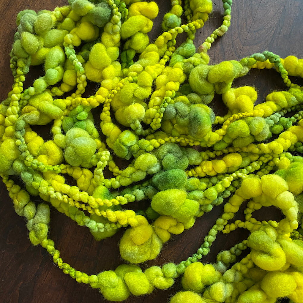CUSTOM Sprouts Jumbo boucle Art yarn