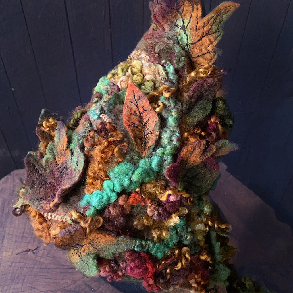 Legend of Fall Fairy felted hood