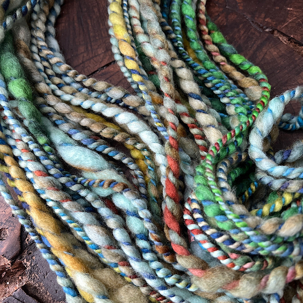 Lost frog spiral ply yarn