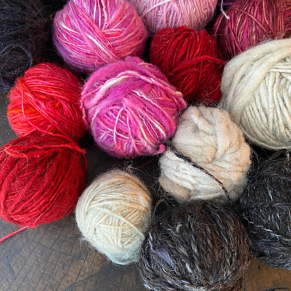 Large lot of lace hand spun 1.5 pound