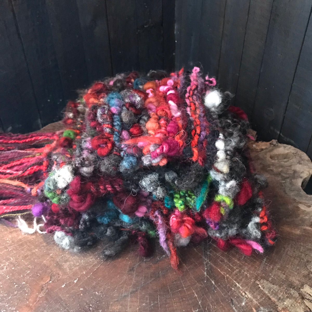 Burgundy scarf 100% Wool - Foulard 100% laine bordeaux - Mynoush