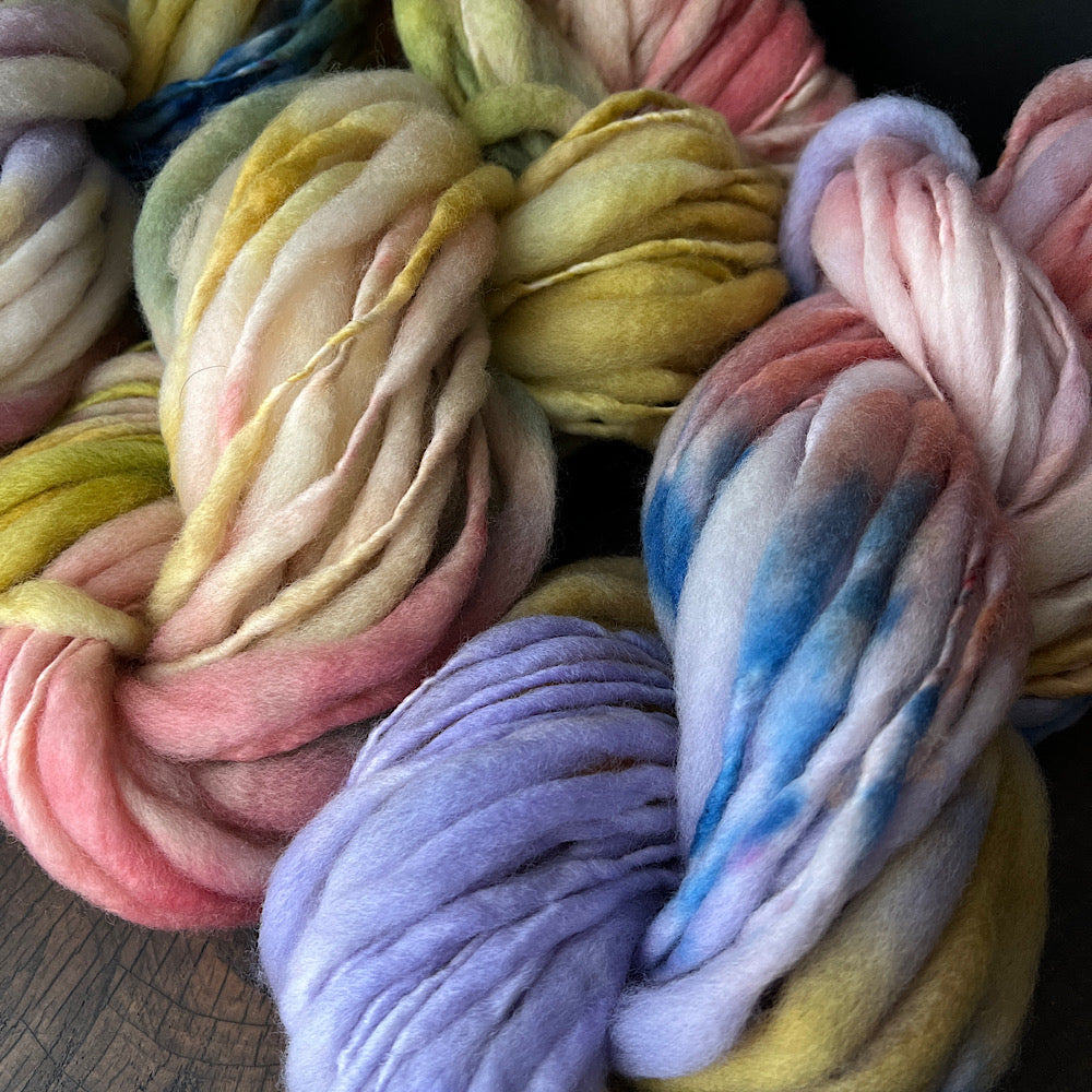 Fluffy yarn set of 3 skeins