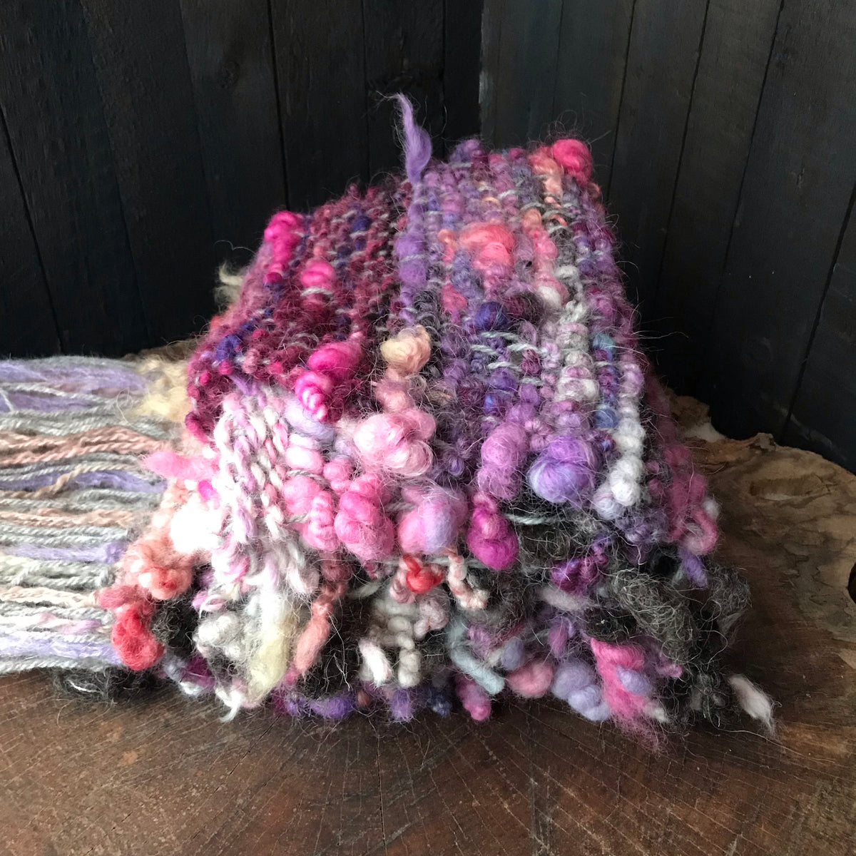 Pink scarf 100% Wool - Foulard 100% laine rose - Mynoush