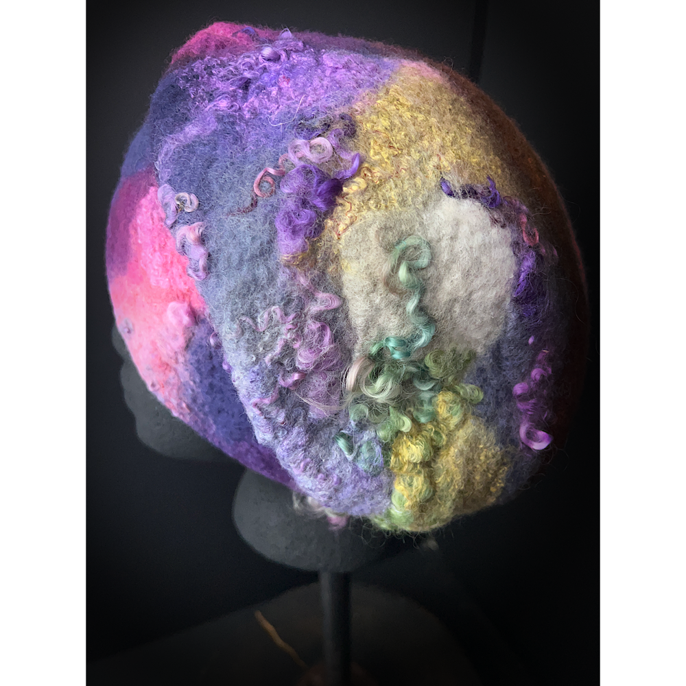 Felted beret size 22” small