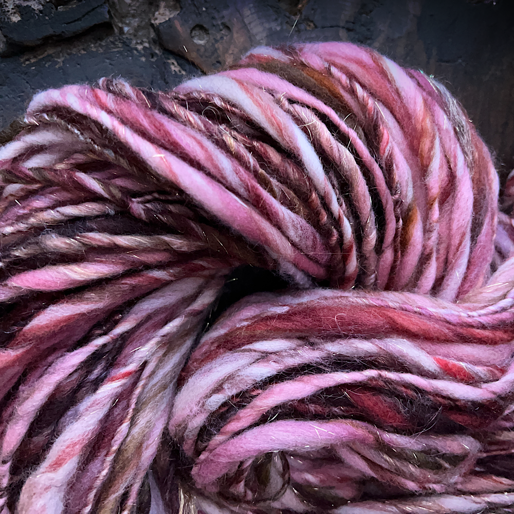 Hand spun yarn single