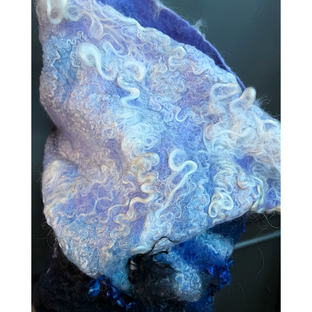 Felted snood cowl balaclava