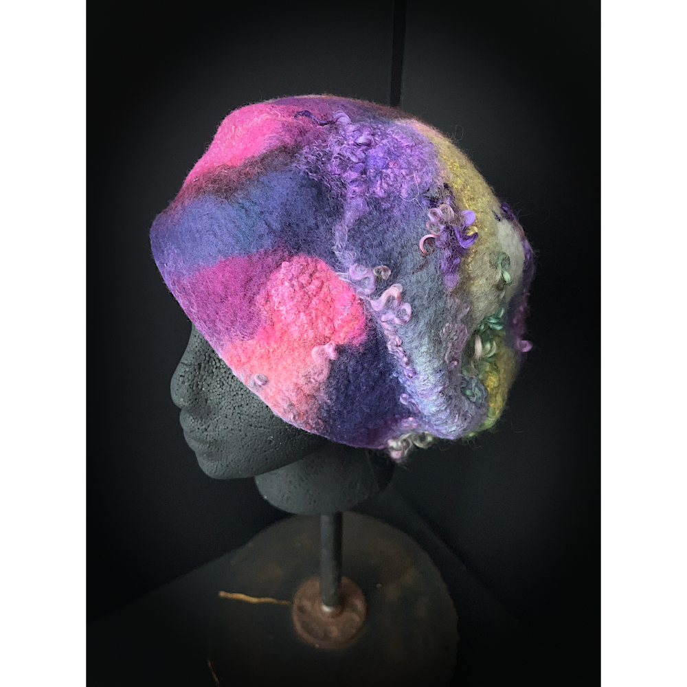 Felted beret size 22” small
