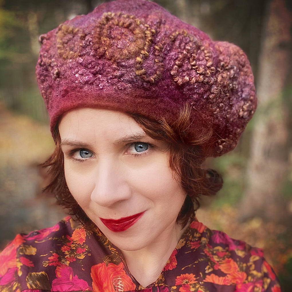 Felted beret