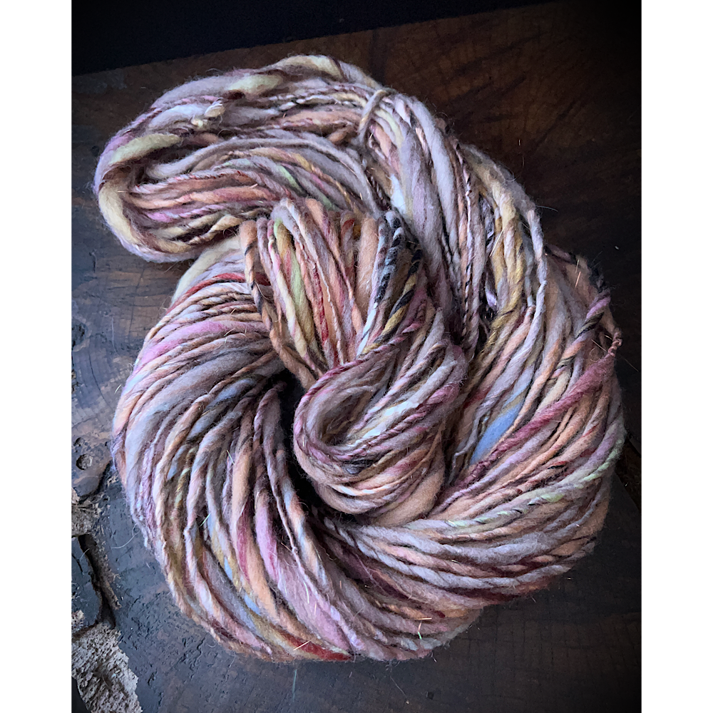 Hand spun yarn single