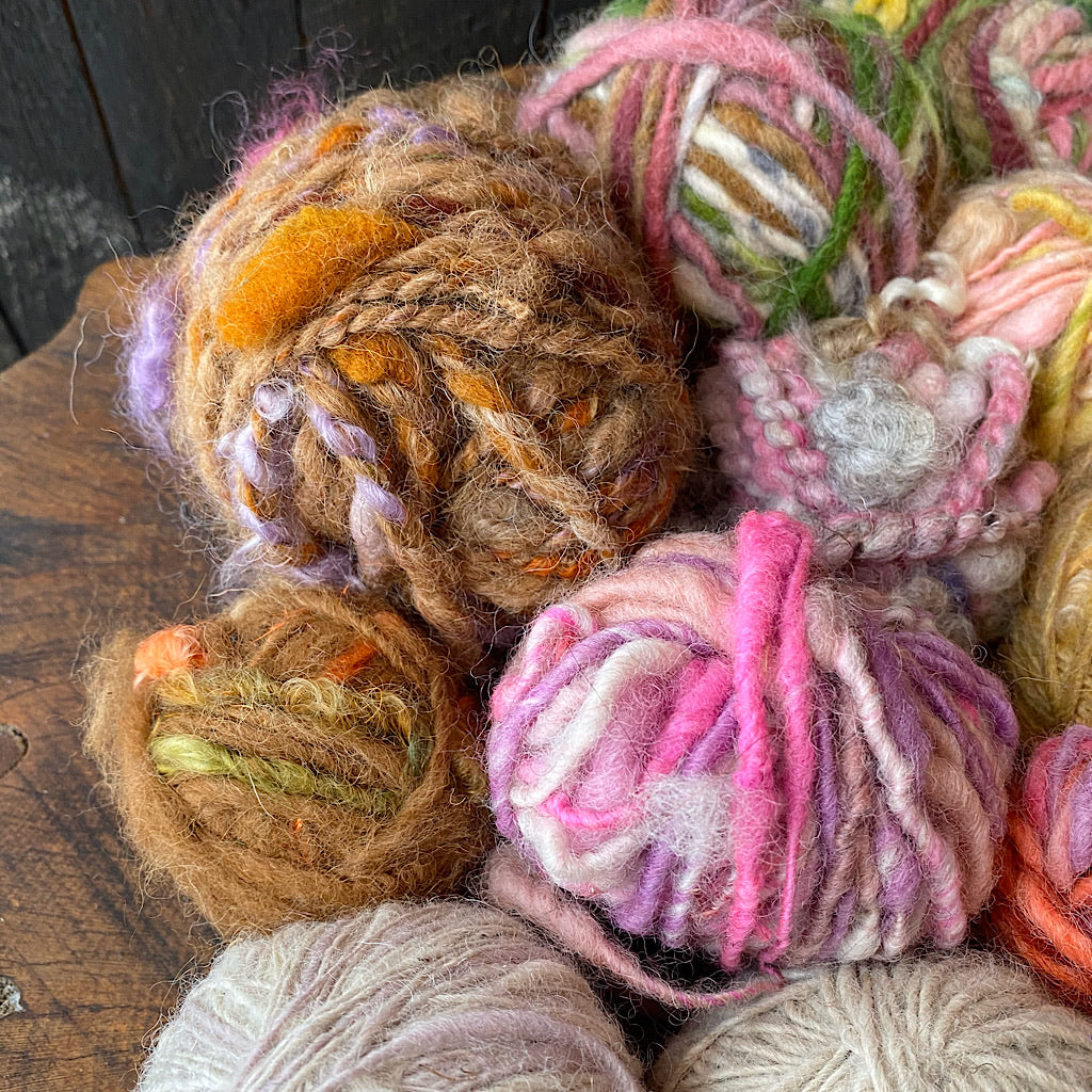 Clearance of hand spun yarns 2 pounds!