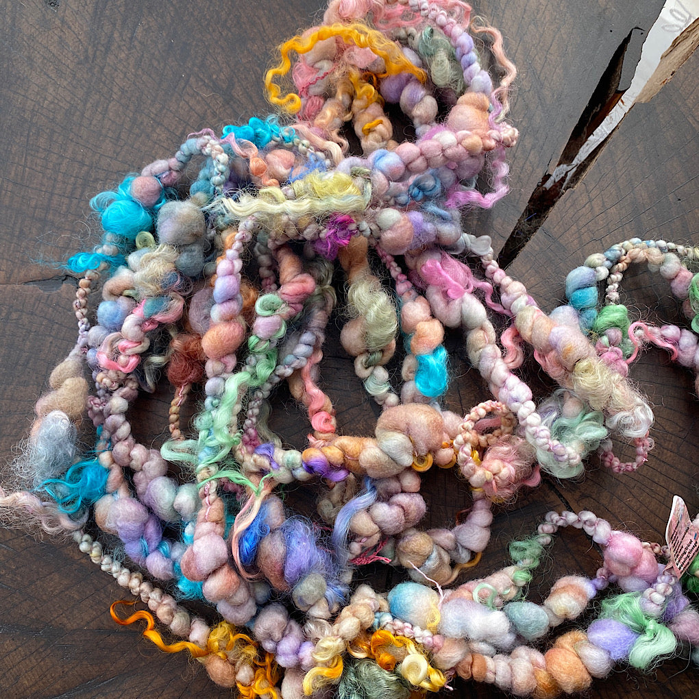 Vintage pastel Jumbo boucle Art yarn