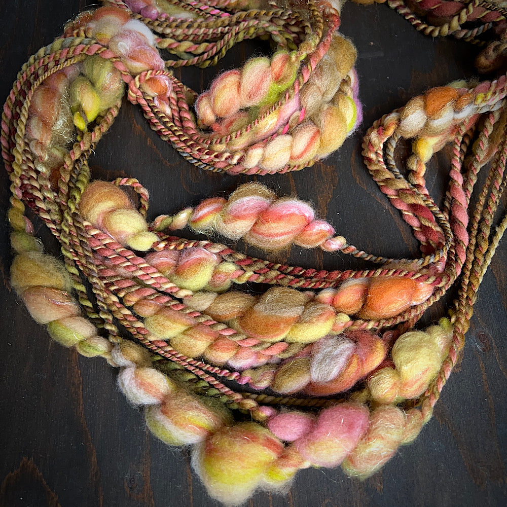 Art yarn for weaving and knitting