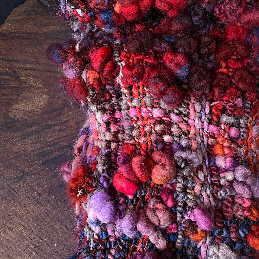 Christmas woven scarf