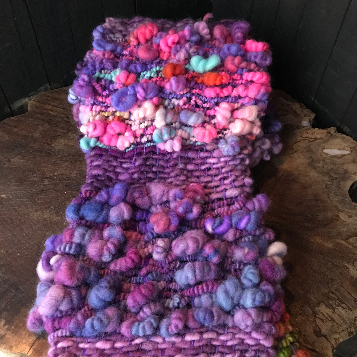 Purple scarf - Foulard mauve - Mynoush