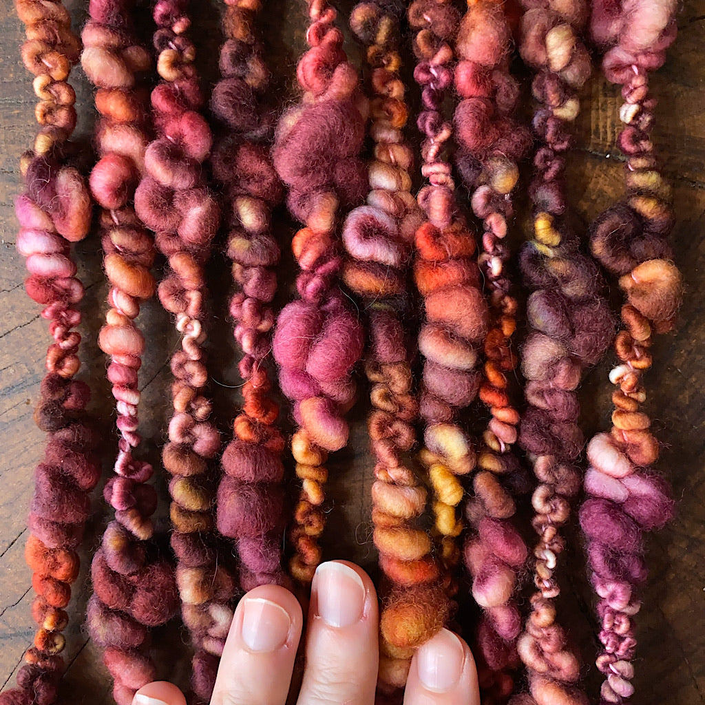 Dark roses Art yarn