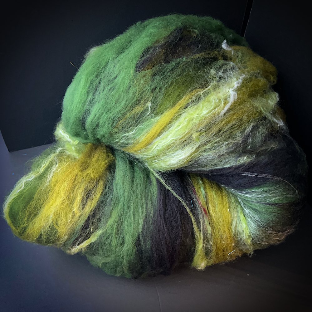 Batt for spinning yarn