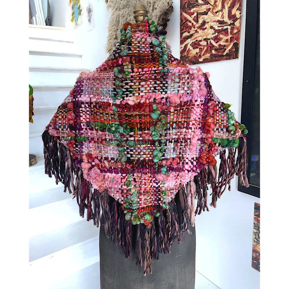 Wood Rose woven Shawl