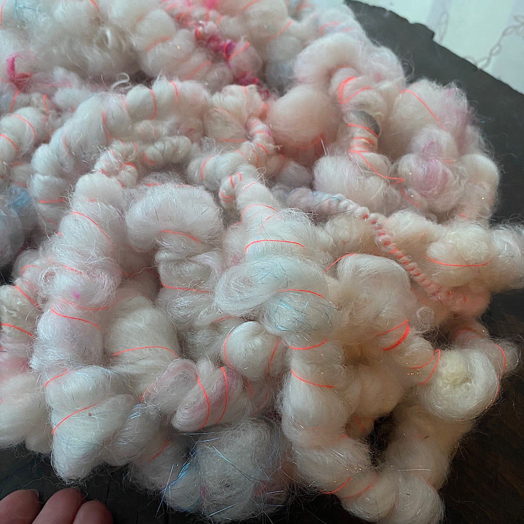 Cloud spark Super coiled Art yarn