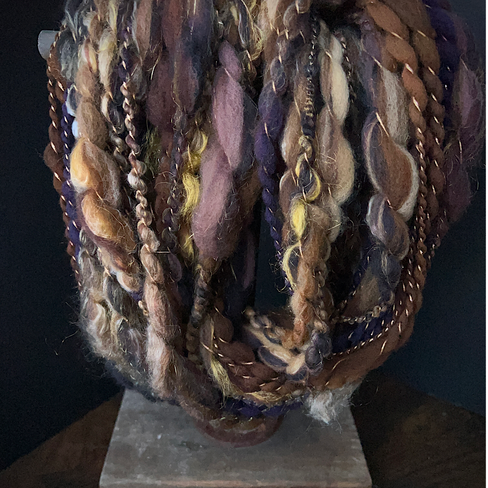 Art yarn for weaving and knitting