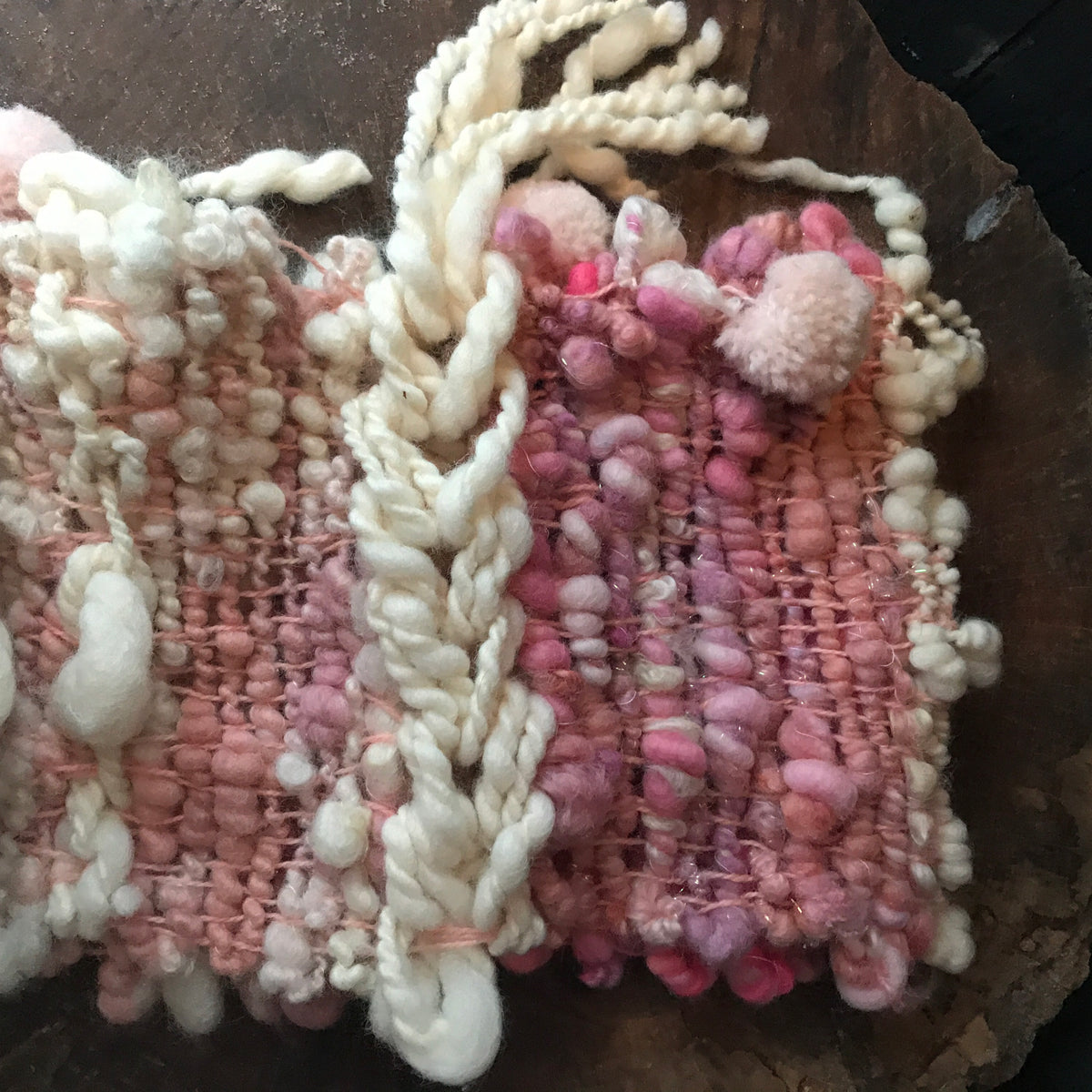 Giant Pink scarf 100% Wool - Foulard Géant 100% laine rose - Mynoush