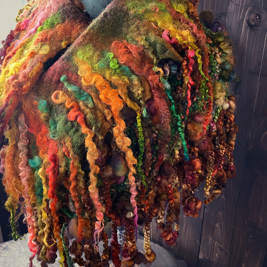 Woodland felted collar