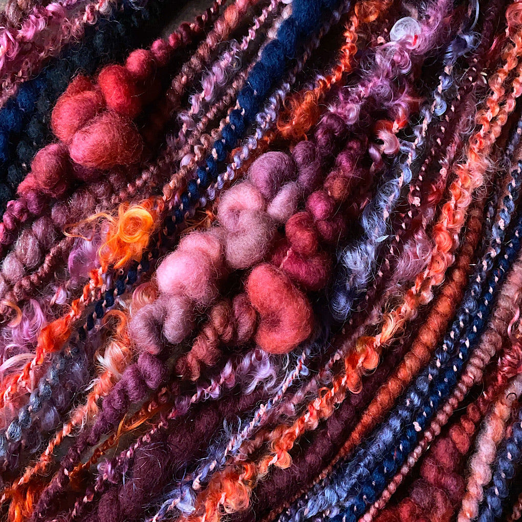 My heart Art yarn with mohair