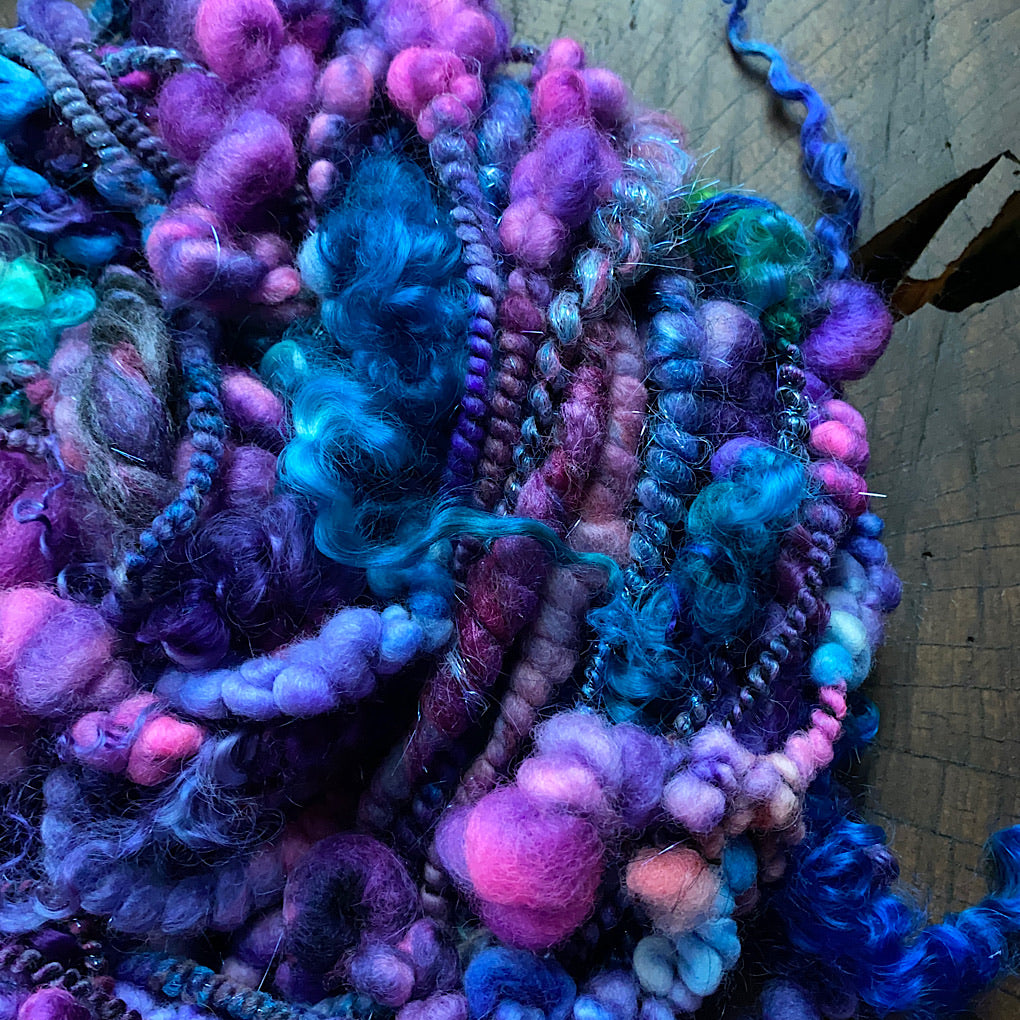 One spell only - Silk and sparkles art yarn