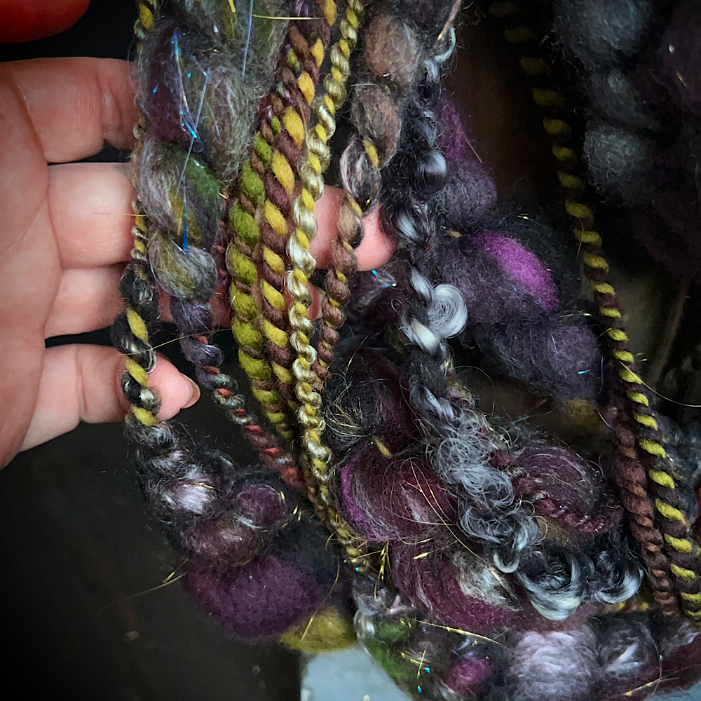 Hand spun art yarn