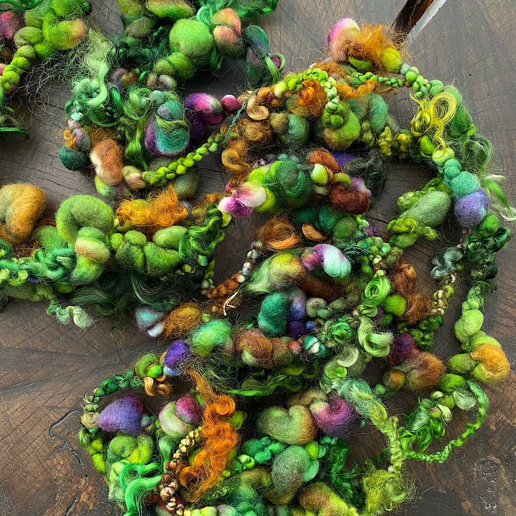 Woodland Jumbo boucle Art yarn with locks