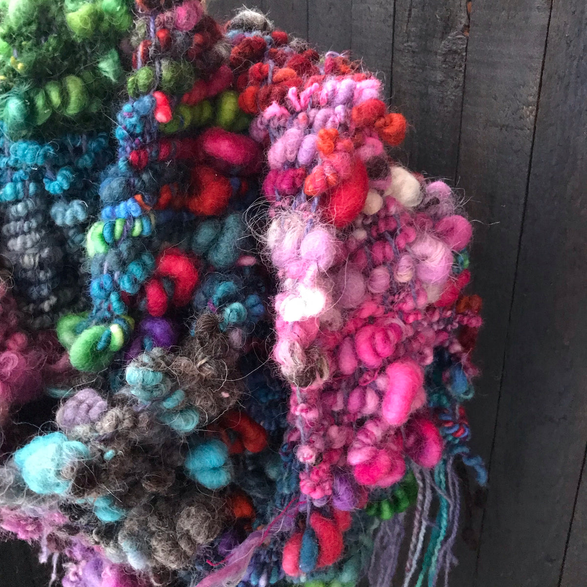 Rainbow scarf 100% Wool - Foulard 100% laine arc-en-ciel - Mynoush