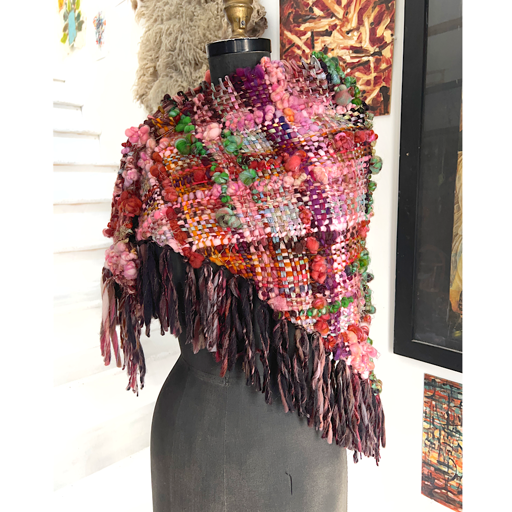 Wood Rose woven Shawl