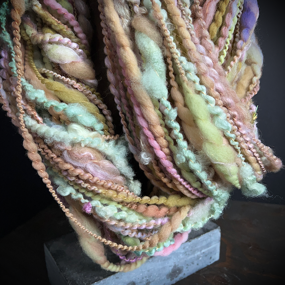 Hand spun knitting art yarn