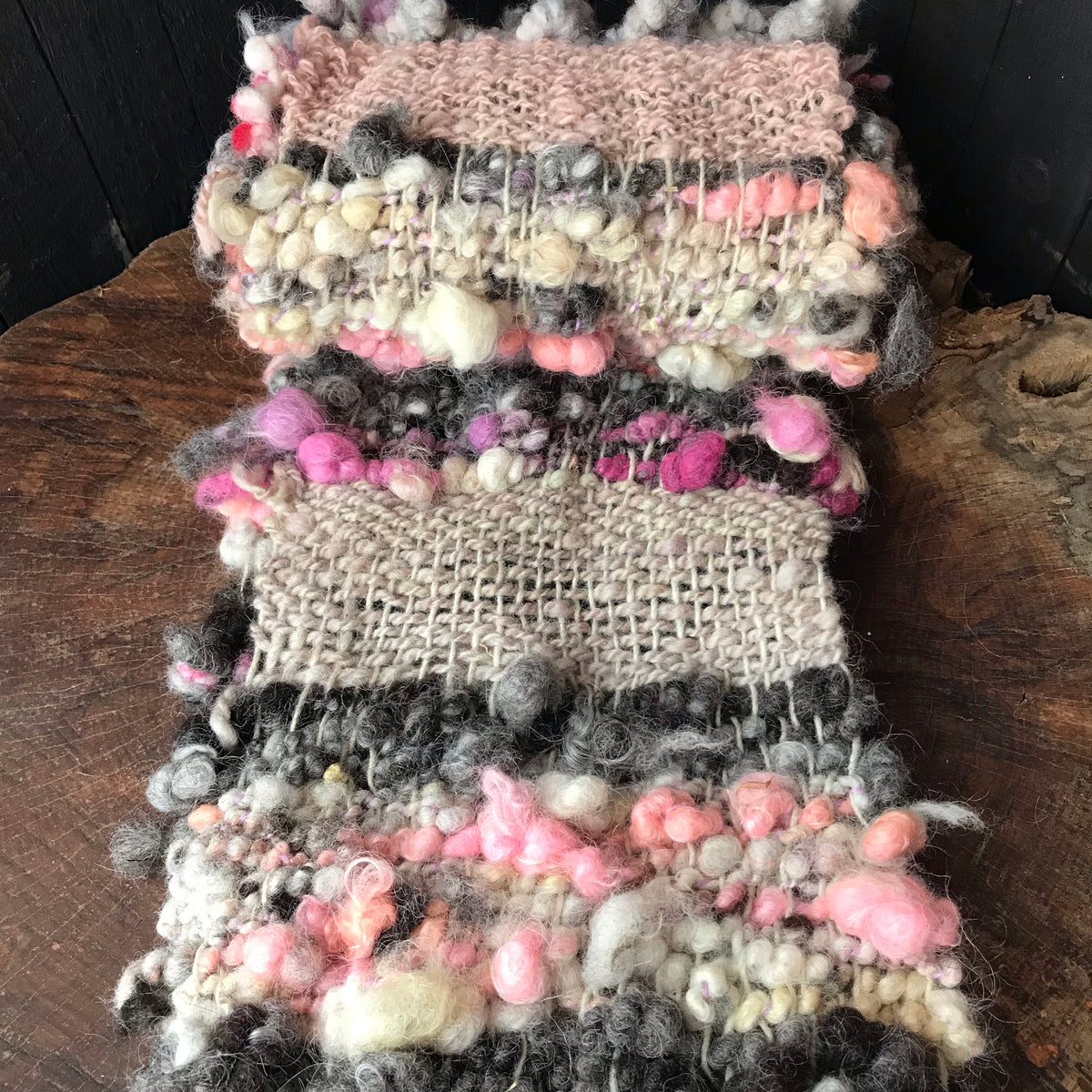 Pink scarf 100% Wool - Foulard 100% laine rose - Mynoush