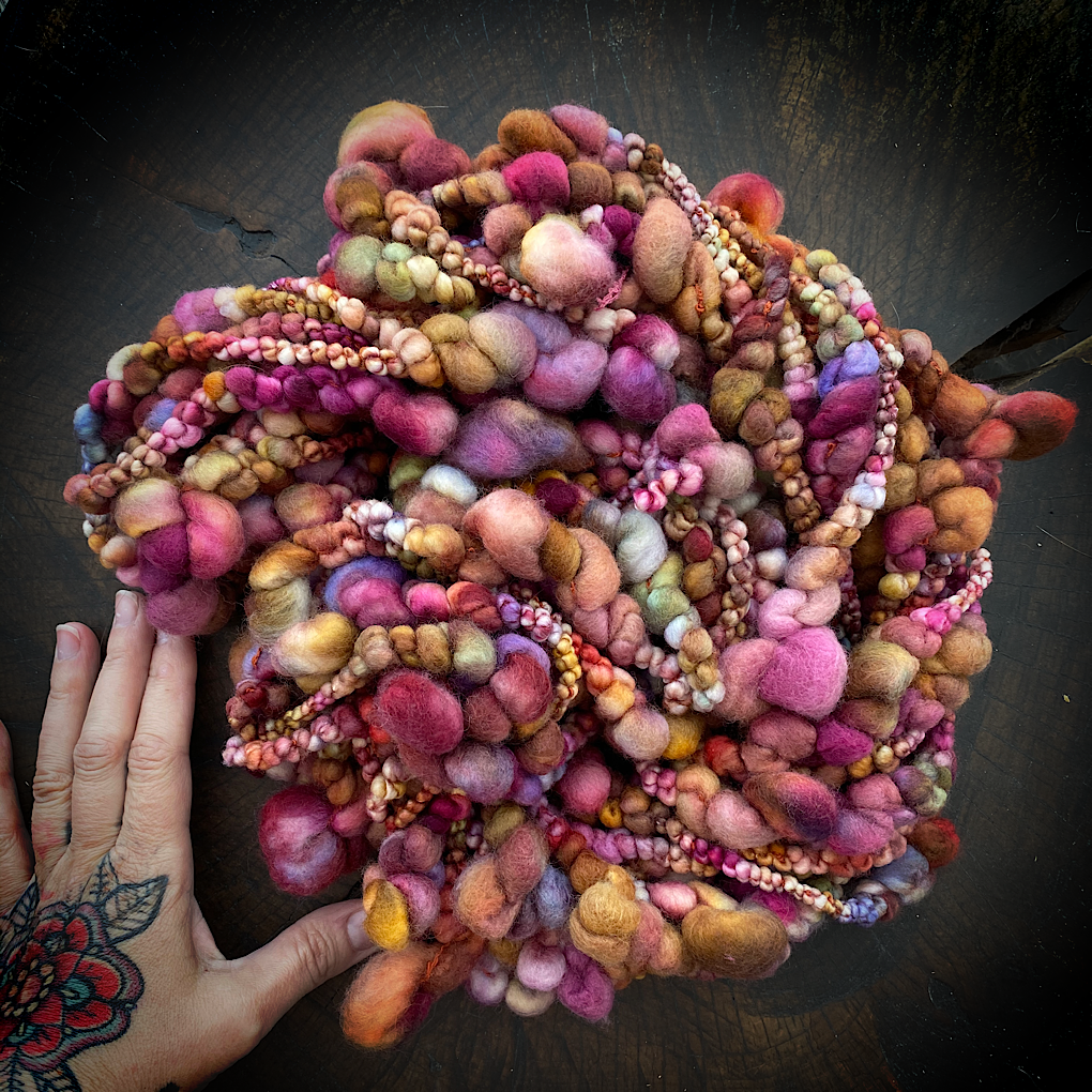 Legend of fall Jumbo boucle art yarn