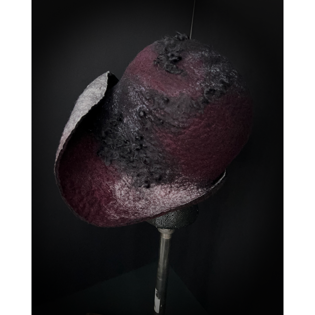 Felted flapper’s hat size 23.5”