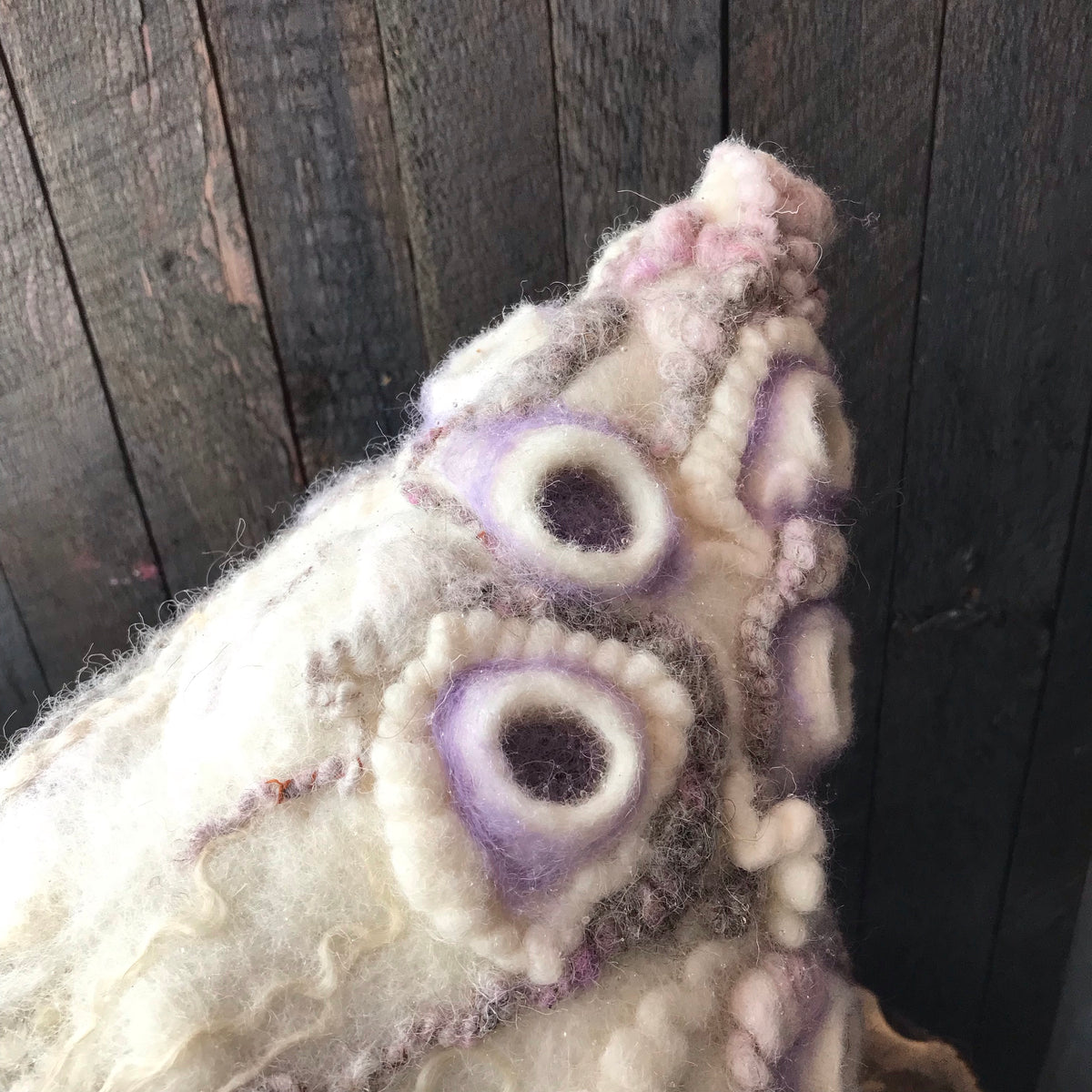 Hand woven and Felted Hooded SCARF | ready to ship | One size 35” x 10” - Mynoush