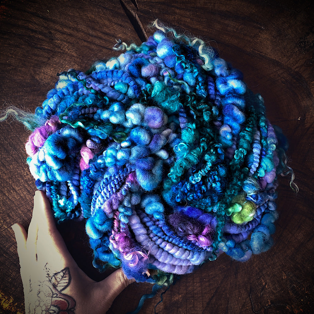 Blue blue Art yarn