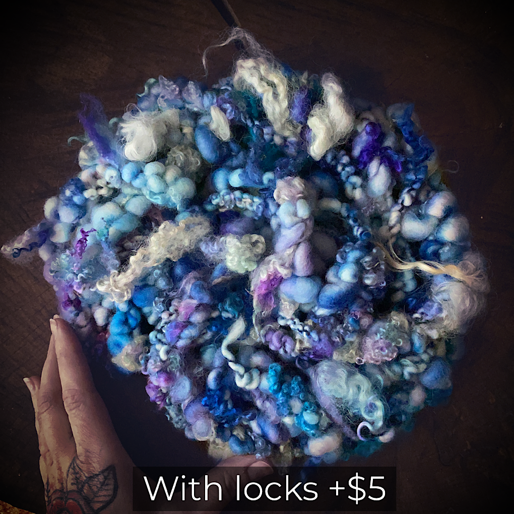 Custom Jumbo Boucle - Denim blue - Locks included