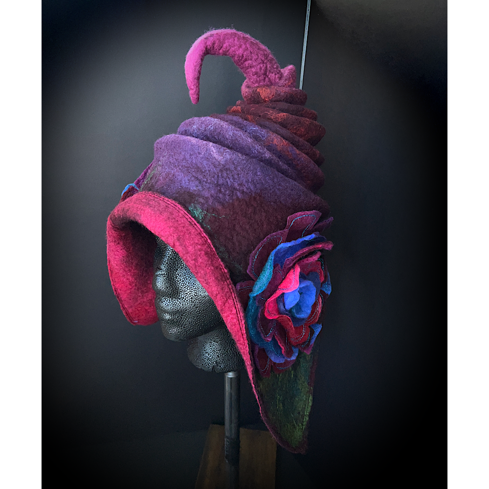 Fairy felted hood