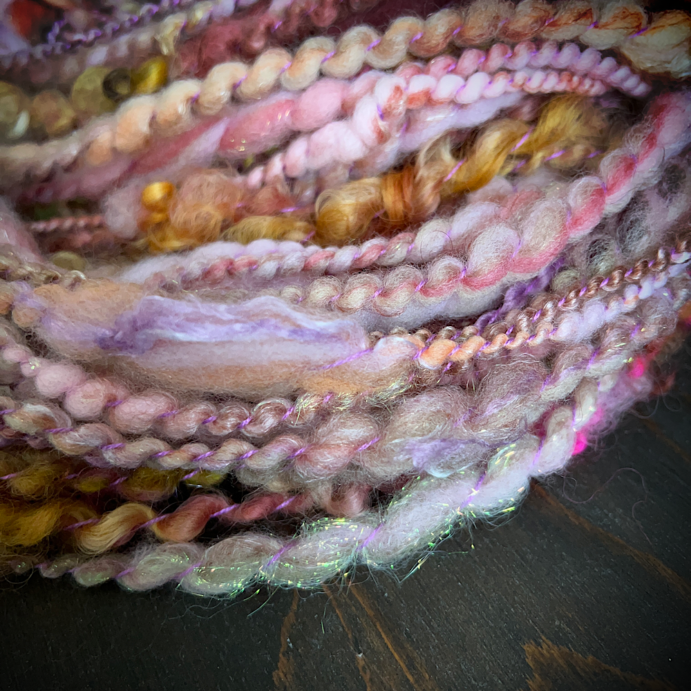 Hand spun knitting art yarn