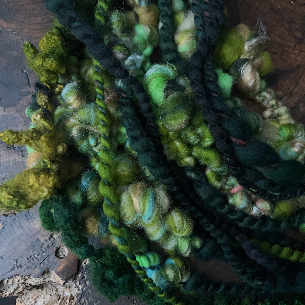 Art yarn trio for weaving 5.5 oz