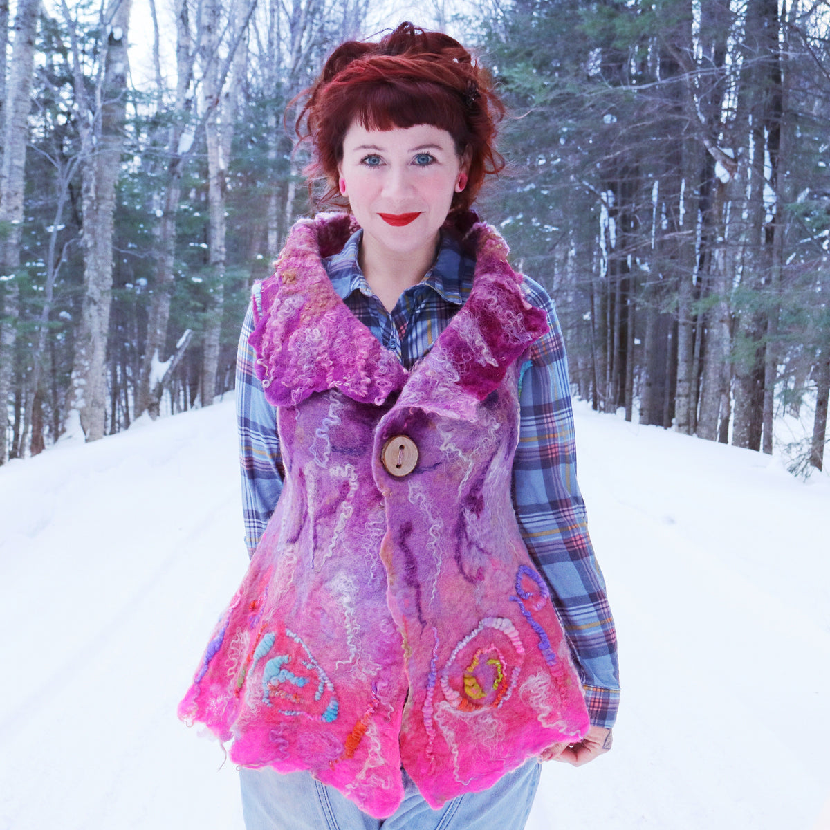 Felted vest Veste feutrée - Mynoush