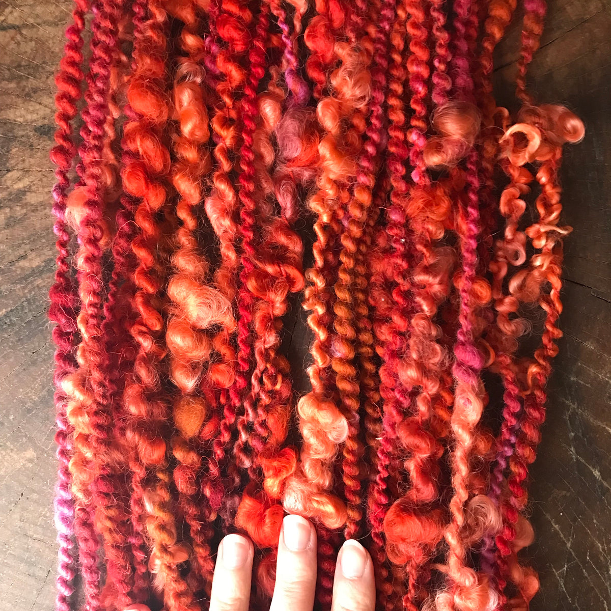 Orange art yarn 100g 27y - Mynoush