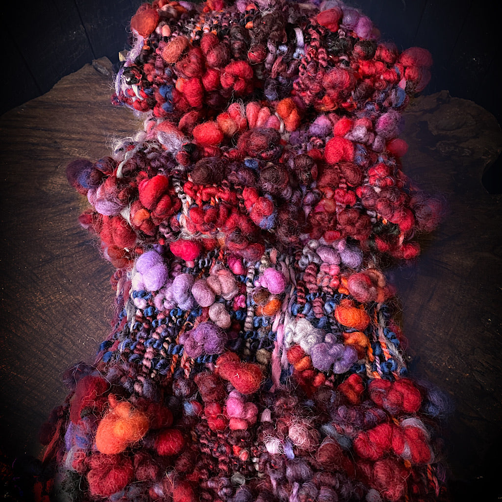 Christmas woven scarf