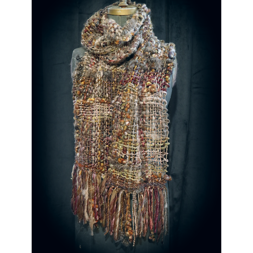 Scarf - Birch wood - merino silk tencel