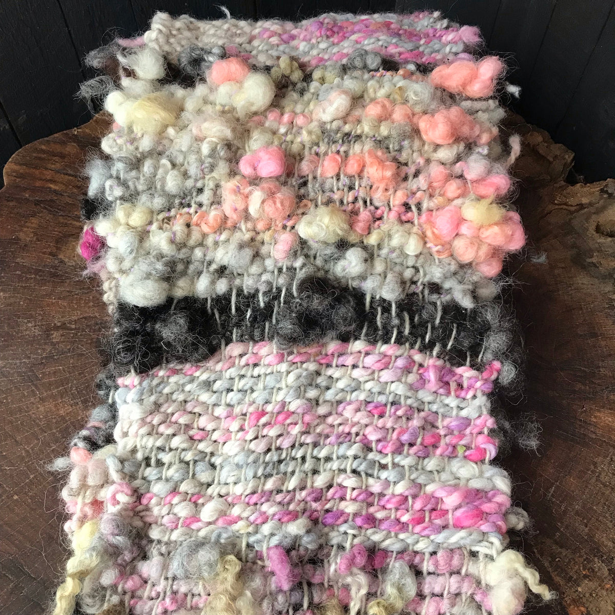 Pink scarf 100% Wool - Foulard 100% laine rose - Mynoush